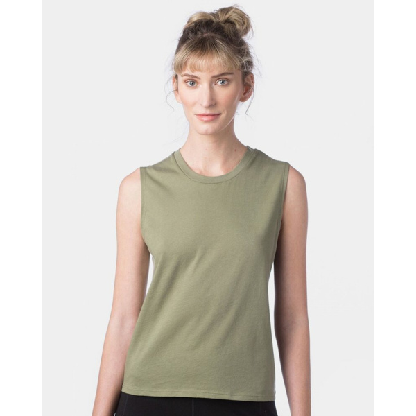 Women's Cotton Jersey Go-To Crop Muscle Tank Thumbnail
