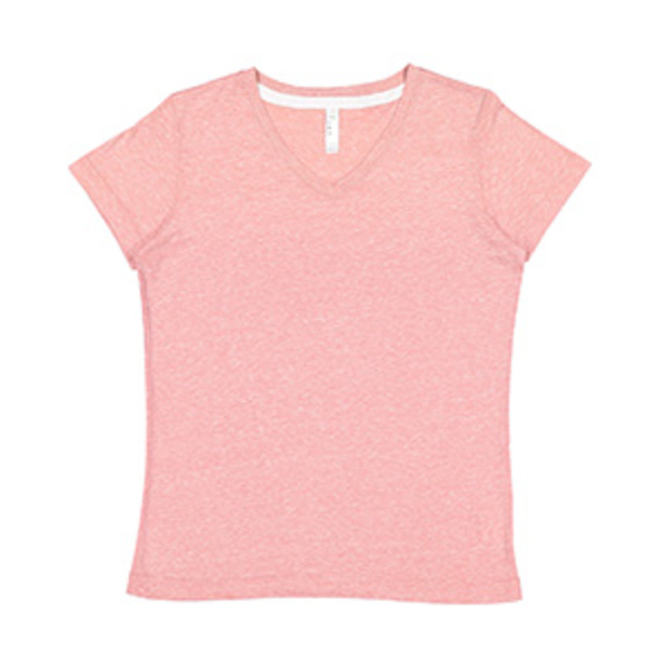 Ladies' V-Neck Harborside Melange Jersey T-Shirt Thumbnail