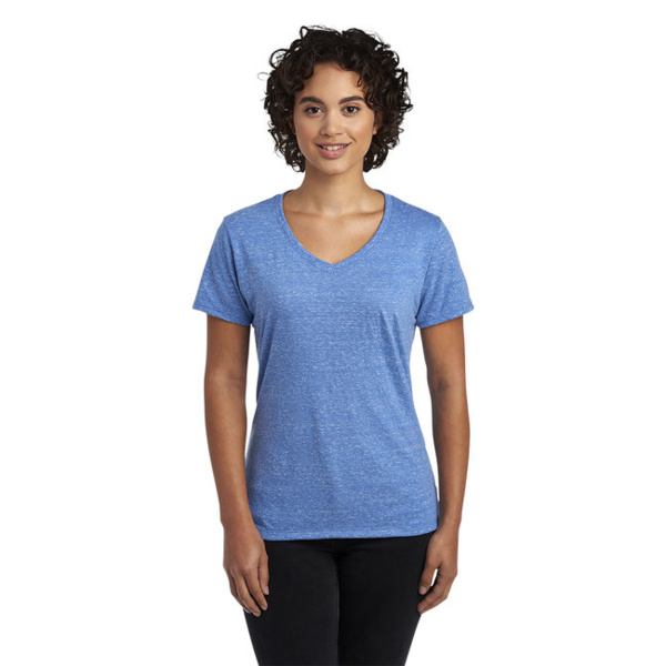 Ladies' Snow Heather V-Neck T-Shirt Thumbnail