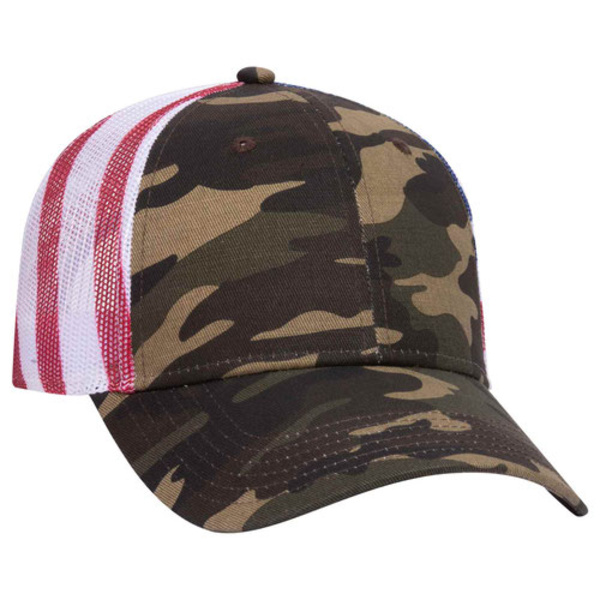 OTTO CAP 6 Panel Low Profile Mesh Back Trucker Hat Thumbnail
