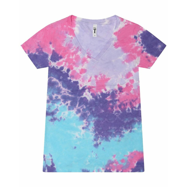 Women's Tie-Dyed V-Neck T-Shirt Thumbnail