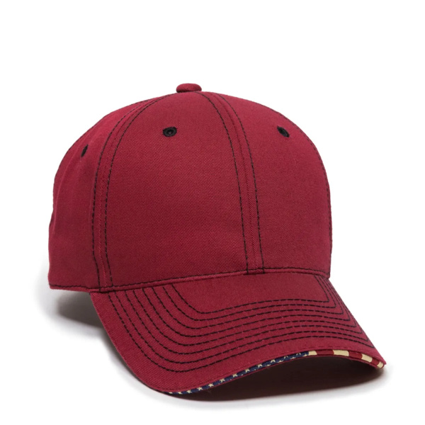 Structured Twill W/Flag Sandwich Visor Thumbnail