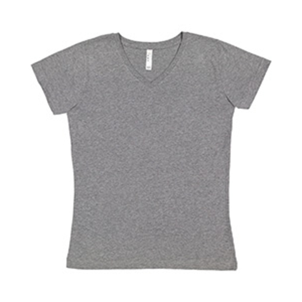 Ladies' V-Neck Fine Jersey T-Shirt Thumbnail
