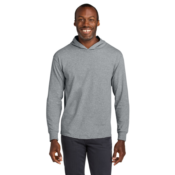 Classics Unisex Cotton Long Sleeve Hooded T Shirt Thumbnail