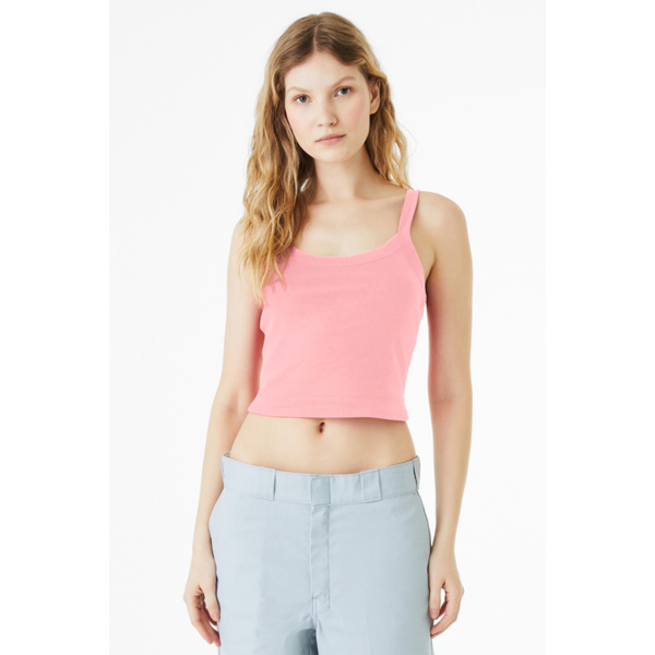 Women's Micro Rib Spaghetti Strap Tank Thumbnail