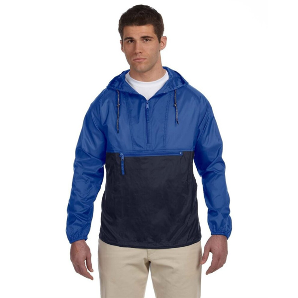 Men's Packable Hooded Nylon Jacket Thumbnail