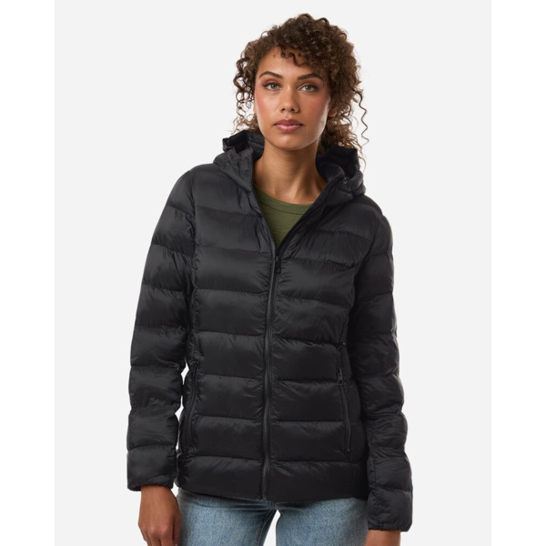 Women's Lightweight Poly-filled Hooded Puffer Jacket Thumbnail