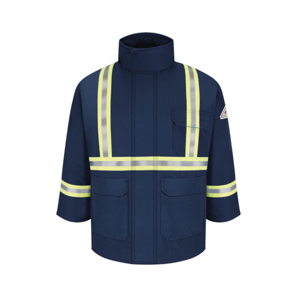 Men's Long Deluxe Parka With Reflective Trim - EXCEL FR® ComforTouch Thumbnail
