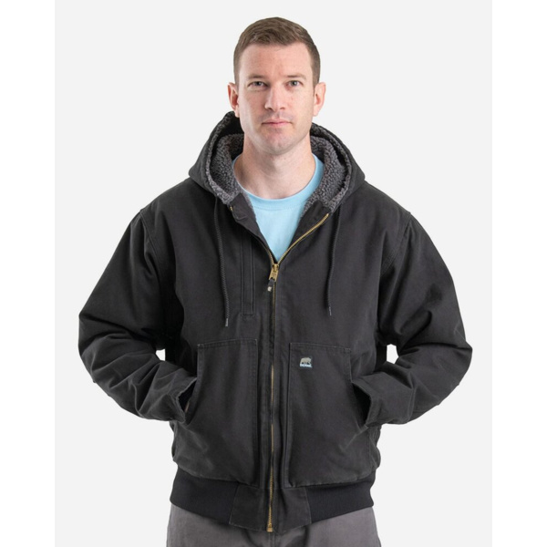 Men's Highland Flex180® Washed Duck Hooded Work Jacket Thumbnail