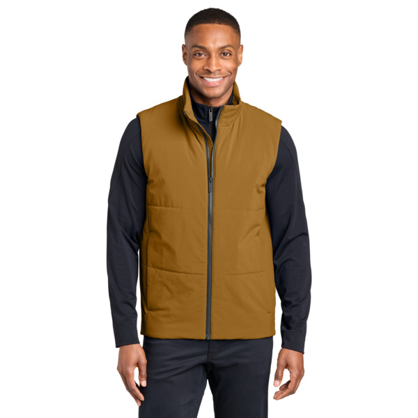 Sashiko Stretch Puffy Vest Thumbnail