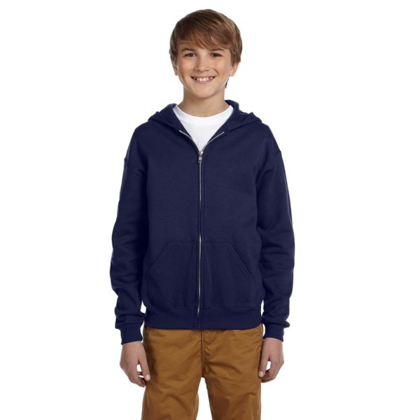 Youth NuBlend® Fleece Full-Zip Hooded Sweatshirt Thumbnail