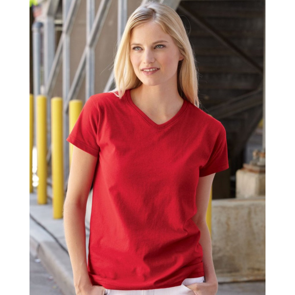 HD Cotton Women's V-Neck T-Shirt Thumbnail
