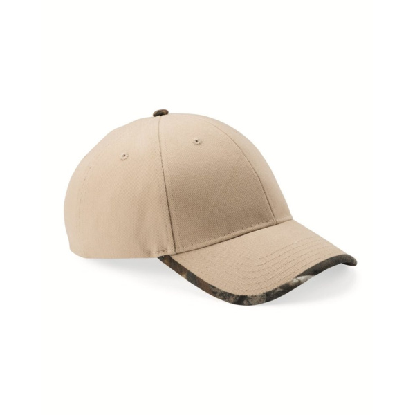 Solid with Licensed Camo Trim Cap Thumbnail