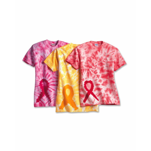 Awareness Ribbon Tie-Dyed T-Shirt Thumbnail