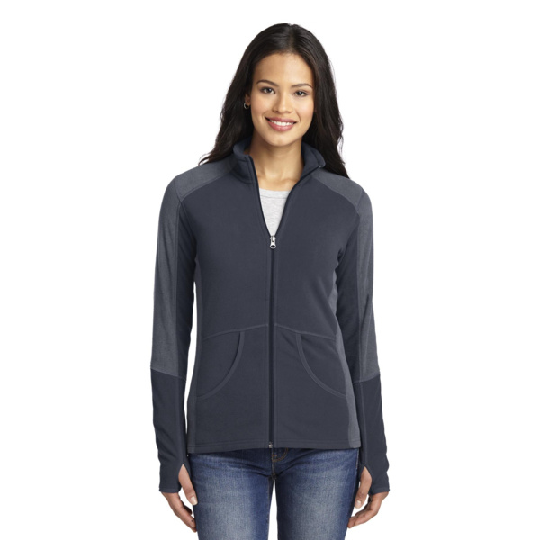 Women's Colorblock Microfleece Jacket Thumbnail