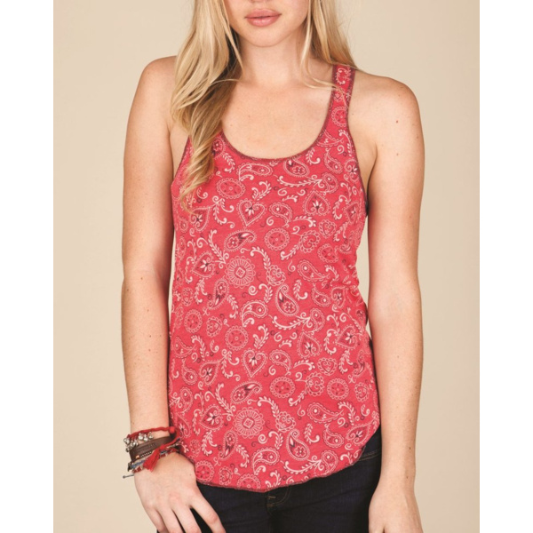 Women's Printed Meegs Eco-Jersey Racerback Tank Thumbnail