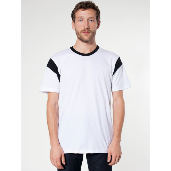 2430 Fine Jersey Contrast Inset S/S T-Shirt Thumbnail
