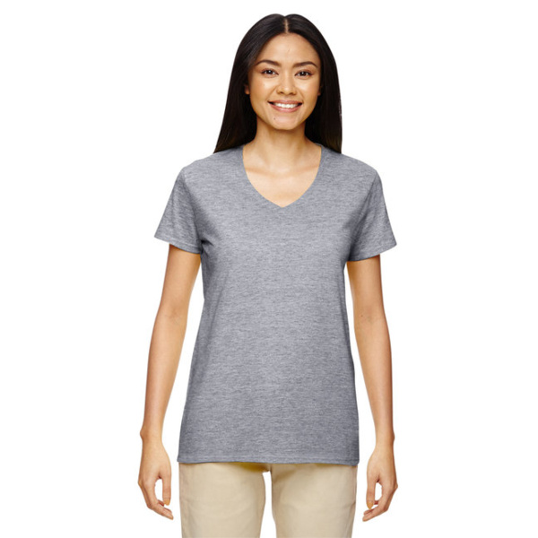 Ladies' Heavy Cotton™ V-Neck T-Shirt Thumbnail