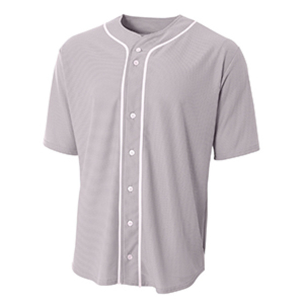 Youth Short Sleeve Full Button Baseball Jersey Thumbnail