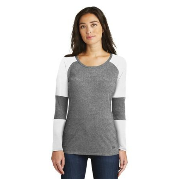 Ladies Tri Blend Performance Baseball Tee Thumbnail