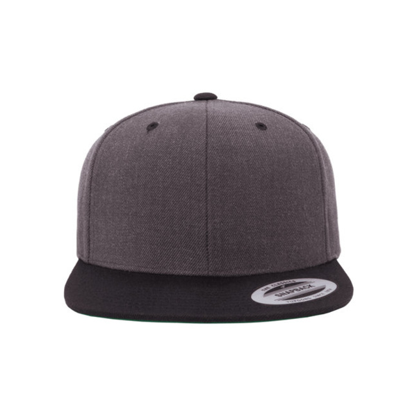 Adult Flat Visor Classic Two-Tone Snapback Cap Thumbnail
