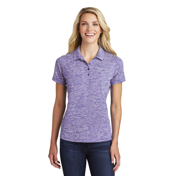 Women's PosiCharge ® Electric Heather Polo Thumbnail
