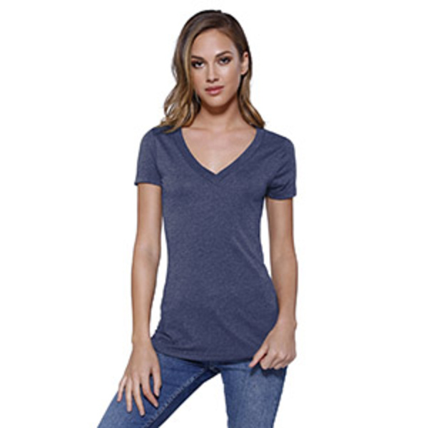 Ladies' Triblend V-Neck T-Shirt Thumbnail