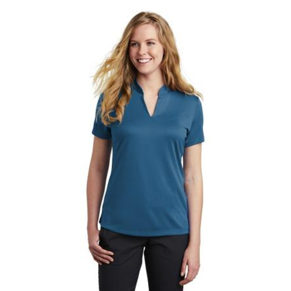 Ladies Dri FIT Hex Textured V Neck Top Thumbnail