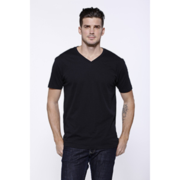 Men's CVC V-Neck T-Shirt Thumbnail