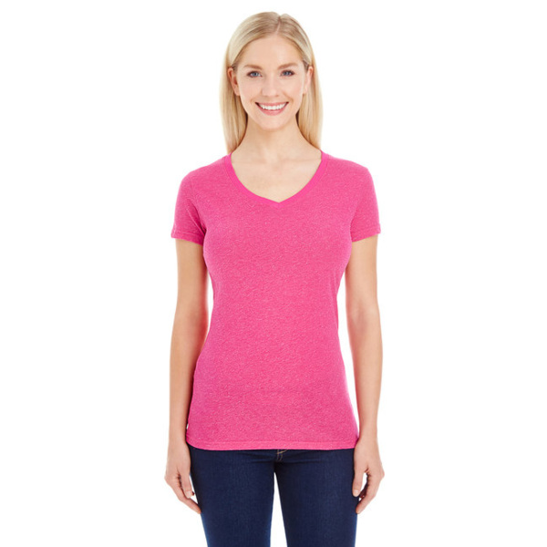 Ladies' Glitter V-Neck T-Shirt Thumbnail