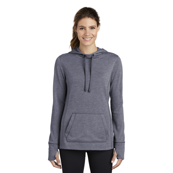 Women's PosiCharge ® Tri Blend Wicking Fleece Hooded Pullover Thumbnail