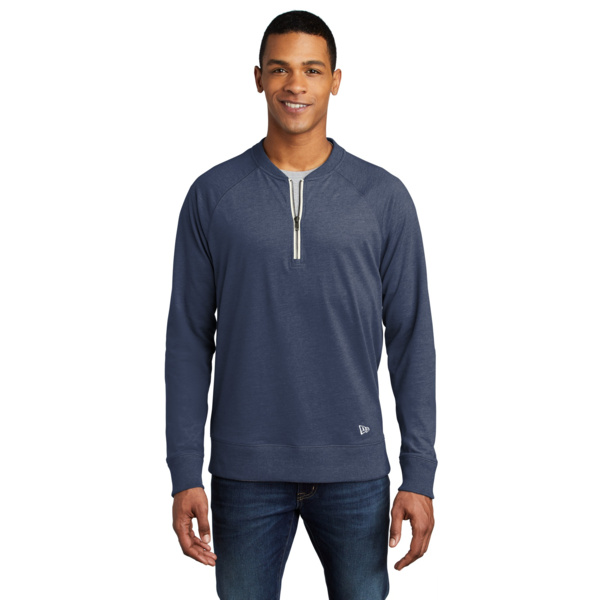 Sueded Cotton Blend 1/4 Zip Pullover Thumbnail