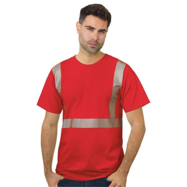 Unisex USA-Made Hi-Visibility Comfort Trim T-Shirt Thumbnail