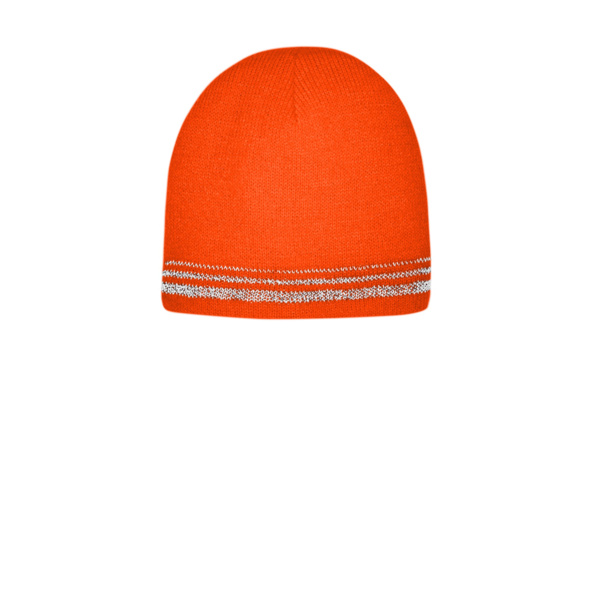Lined Enhanced Visibility with Reflective Stripes Beanie Thumbnail