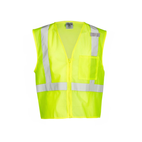 Unisex Single Pocket Zipper Mesh Vest Thumbnail