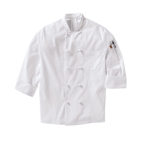 Mimix™ Ten Knot Button Chef Coat with OilBlok Thumbnail