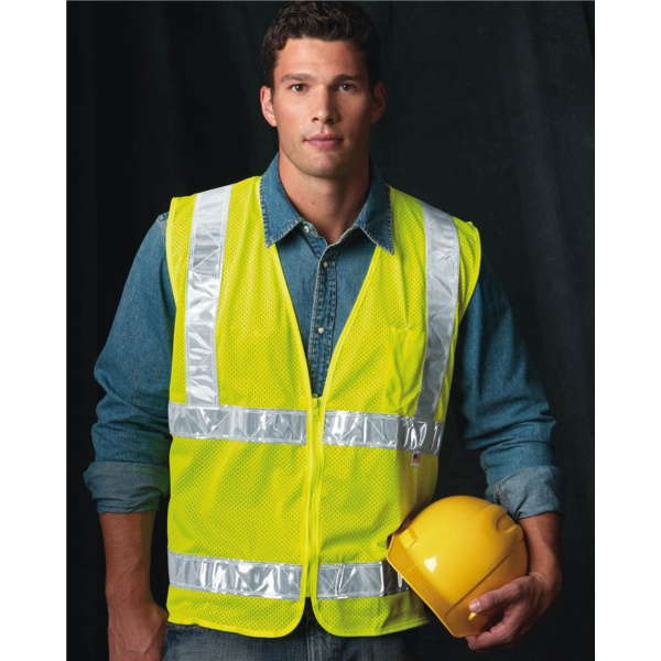 Unisex USA-Made Mesh Safety Vest Thumbnail