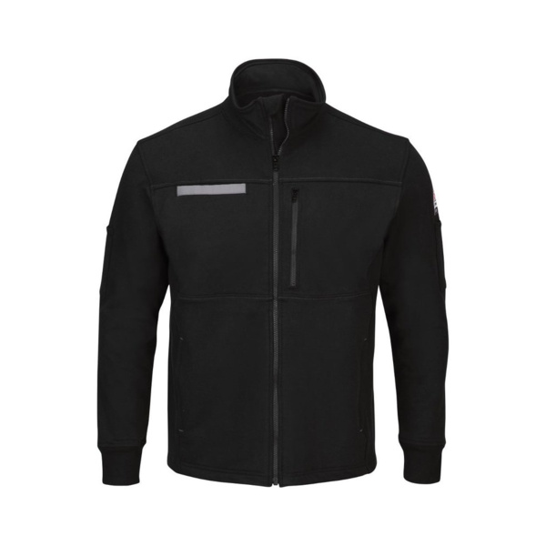 Men's Zip Front Fleece Jacket-Cotton /Spandex Blend Thumbnail