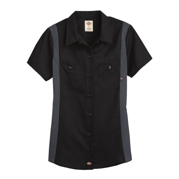 Women's Short Sleeve Industrial Colorblocked Shirt Thumbnail
