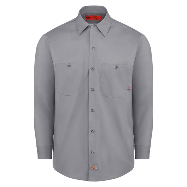 Men's Tall Industrial Long Sleeve Work Shirt Thumbnail
