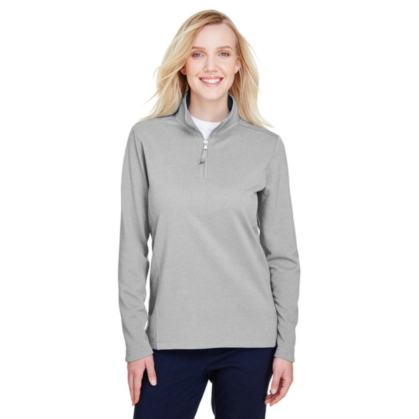 Ladies' Coastal Pique Fleece Quarter-Zip Thumbnail